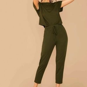 Army Green Top and Bottom